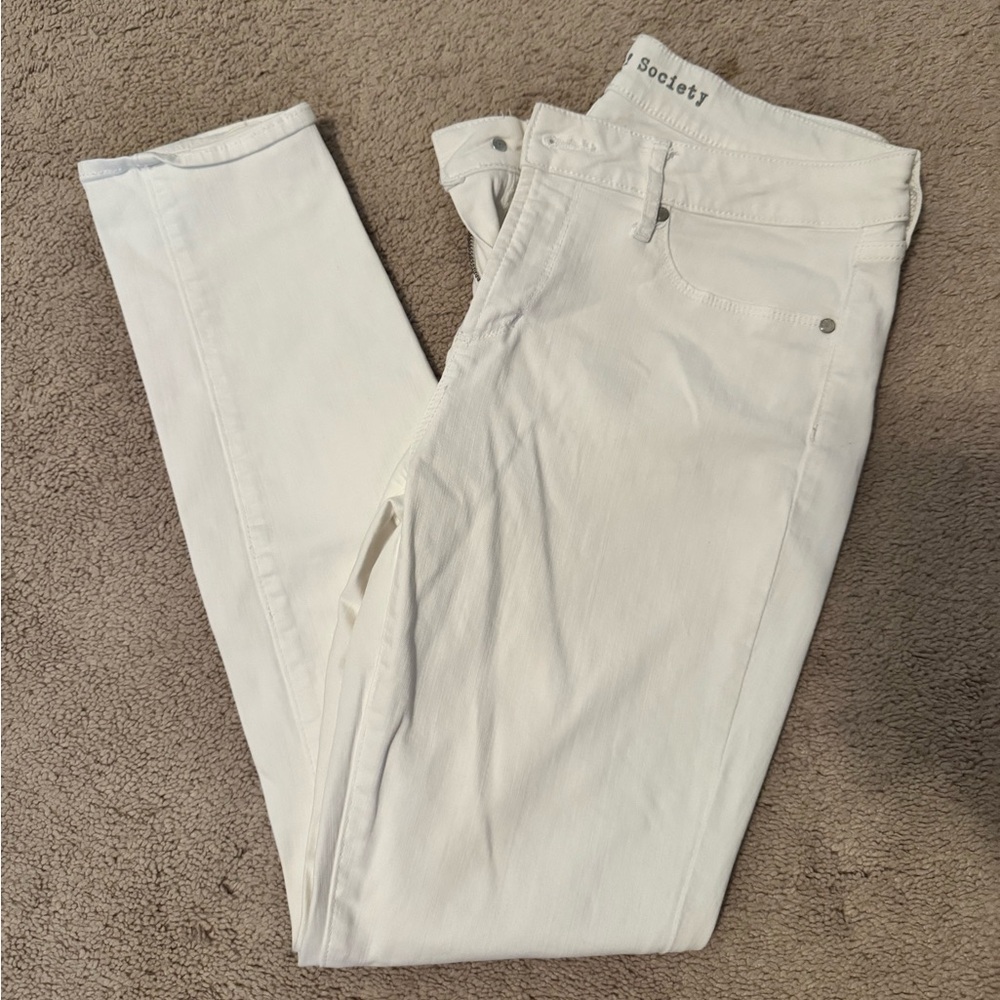 Society White Skinny Jeans
